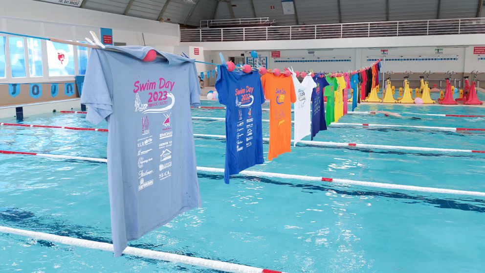 Le tshirt di tutte le edizioni della Swim Day